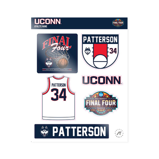 UConn - NCAA Women's Basketball : Ayanna Patterson - Final Four NCAA® March Madness® 2026 Sticker Sheet-0