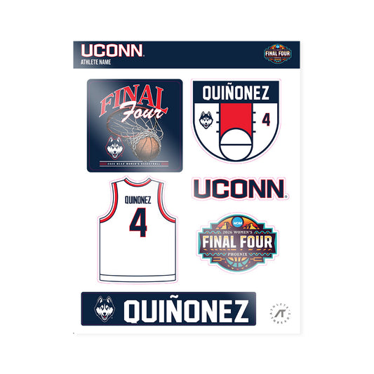 UConn - NCAA Women's Basketball : Blanca Quiñonez - Final Four NCAA® March Madness® 2026 Sticker Sheet-0