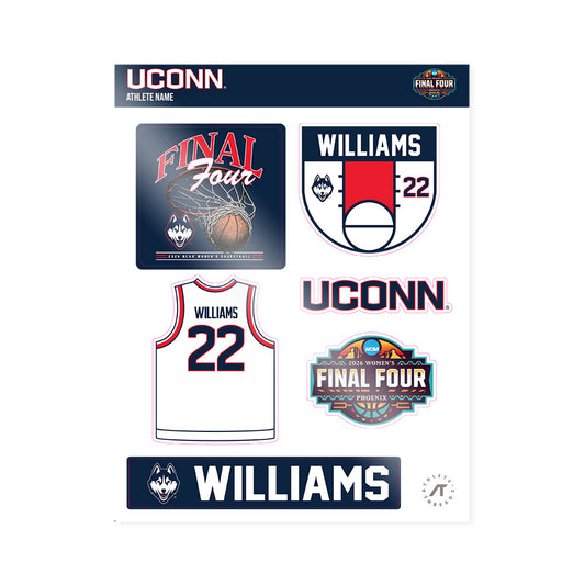 UConn - NCAA Women's Basketball : Serah Williams - Final Four NCAA® March Madness® 2026 Sticker Sheet-0