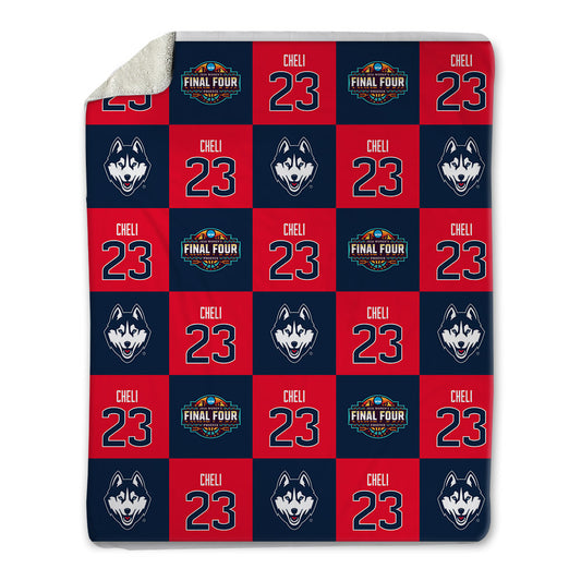 UConn - NCAA Women's Basketball : Morgan Cheli - Final Four NCAA® March Madness® 2026 Blanket-0