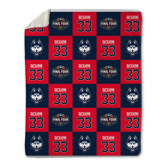 UConn - NCAA Women's Basketball : Caroline Ducharme - Final Four NCAA® March Madness® 2026 Blanket-0