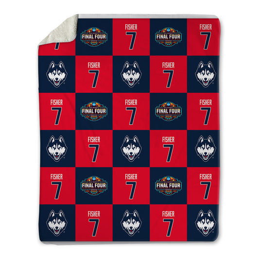 UConn - NCAA Women's Basketball : Kelis Fisher - Final Four NCAA® March Madness® 2026 Blanket-0