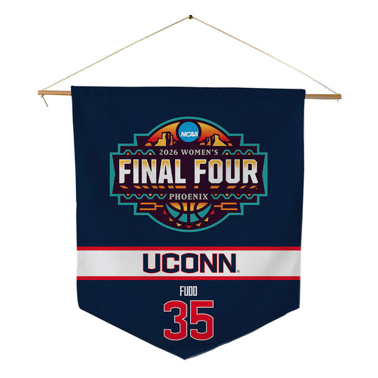 UConn - NCAA Women's Basketball : Azzi Fudd - Final Four NCAA® March Madness® 2026 Pennant - 18" x 21"-0