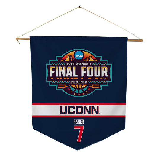 UConn - NCAA Women's Basketball : Kelis Fisher - Final Four NCAA® March Madness® 2026 Pennant - 18" x 21"-0