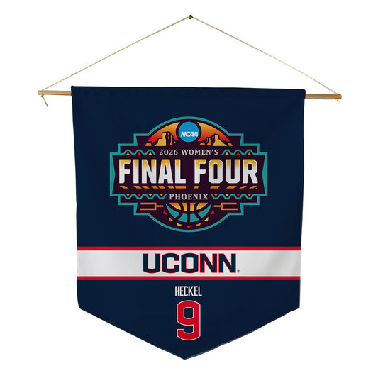 UConn - NCAA Women's Basketball : Kayleigh Heckel - Final Four NCAA® March Madness® 2026 Pennant - 18" x 21"-0