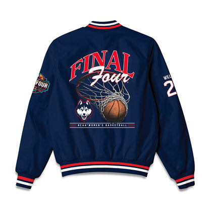 UConn - NCAA Women's Basketball : Serah Williams - Final Four NCAA® March Madness® 2026 Bomber Jacket-1