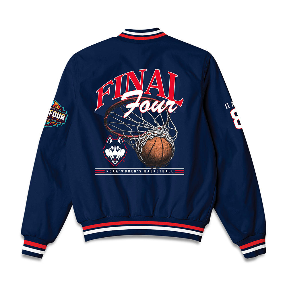 UConn - NCAA Women's Basketball : Jana El Alfy - Final Four NCAA® March Madness® 2026 Bomber Jacket-1