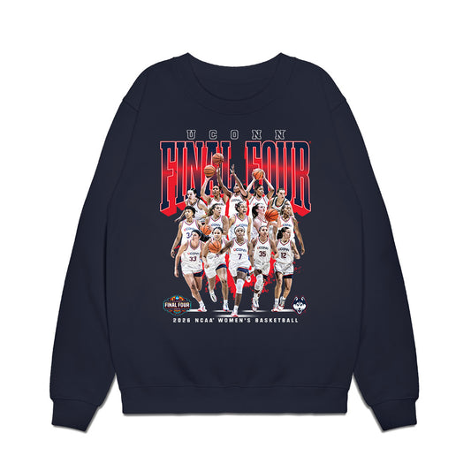 UConn - NCAA Women's Basketball : - Final Four NCAA® March Madness® 2026 Premium Crewneck Sweatshirt-0