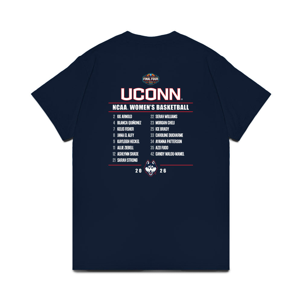 UConn - NCAA Women's Basketball : - Final Four NCAA® March Madness® 2026 Comfort Colors T-Shirt-1