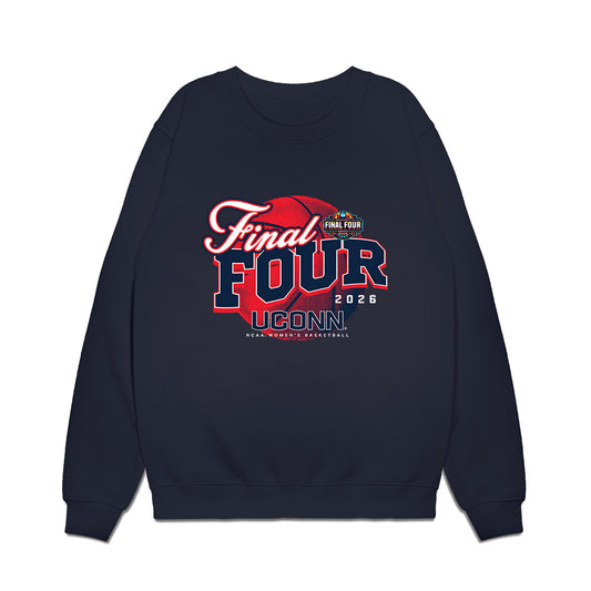 UConn - NCAA Women's Basketball : - Final Four NCAA® March Madness® 2026 Premium Crewneck Sweatshirt-0