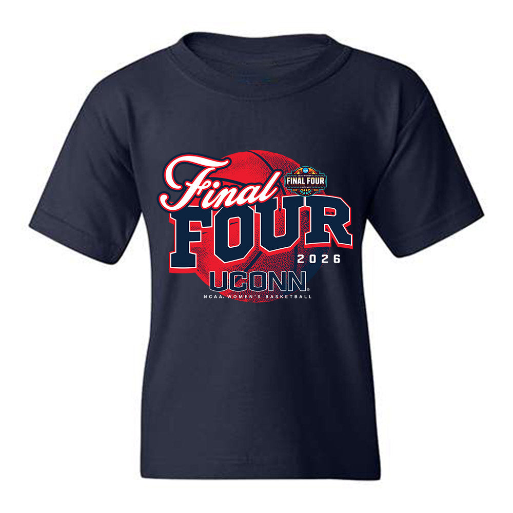 UConn - NCAA Women's Basketball : - Final Four NCAA® March Madness® 2026 Youth T-Shirt-0