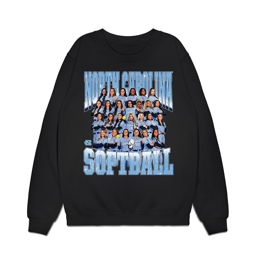 UNC - NCAA Softball : Team Collage Premium Crewneck Sweatshirt-0