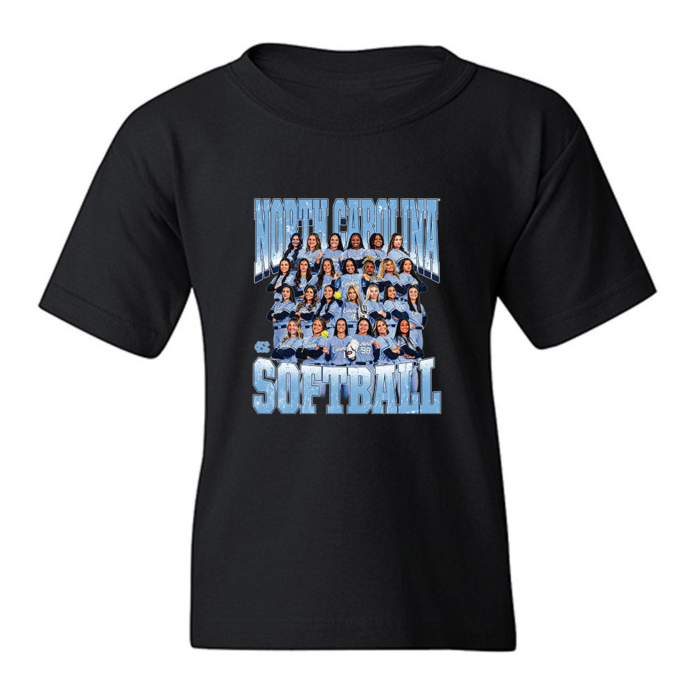 UNC - NCAA Softball : Team Collage Youth T-Shirt-0