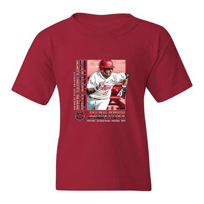 Arkansas State - NCAA Baseball : Jalen Foxx - Classic Shersey Youth T-Shirt-0