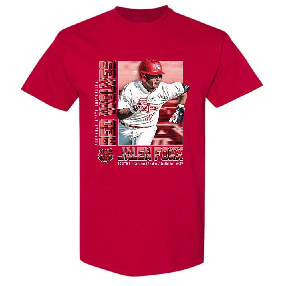 Arkansas State - NCAA Baseball : Jalen Foxx - Classic Shersey T-Shirt-0