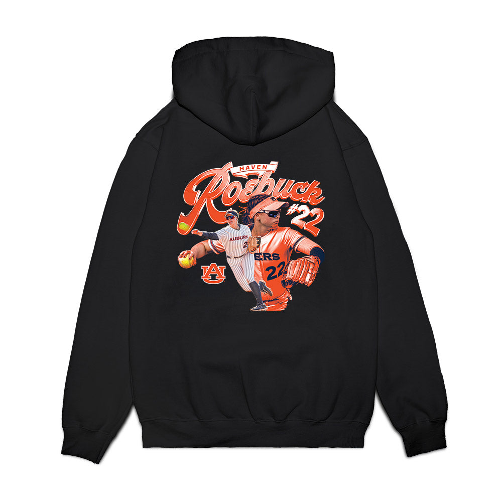 Auburn - NCAA Softball : Haven Roebuck - Collage Premium Hooded Sweatshirt-1