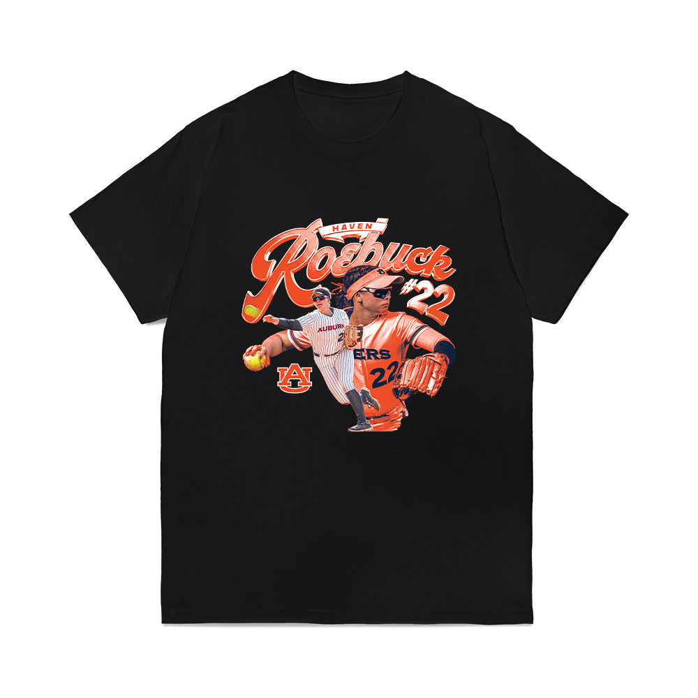 Auburn - NCAA Softball : Haven Roebuck - Collage Comfort Colors T-Shirt-0