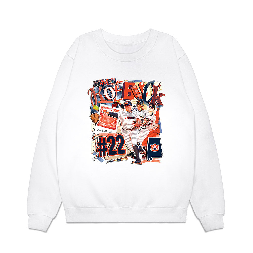 Auburn - NCAA Softball : Haven Roebuck - Collage Premium Crewneck Sweatshirt-0