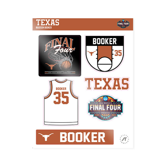 Texas - NCAA Women's Basketball : Madison Booker - Final Four NCAA® March Madness® 2026 Sticker Sheet-0
