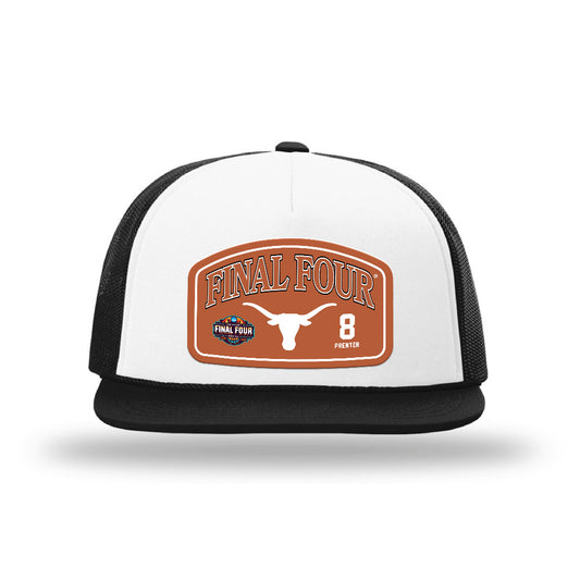 Texas - NCAA Women's Basketball : Grace Prenter - Final Four NCAA® March Madness® 2026 Suede Foamie Trucker Cap-0