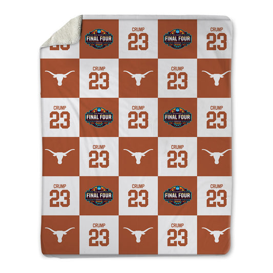 Texas - NCAA Women's Basketball : Aaliyah Crump - Final Four NCAA® March Madness® 2026 Blanket-0