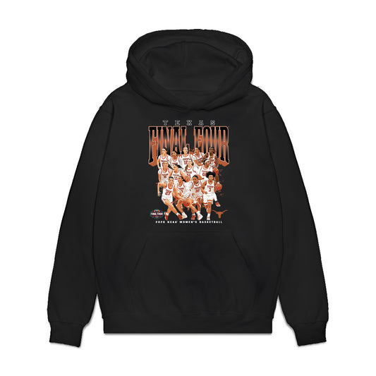 Texas - NCAA Womens Basketball - Final Four® Roster NCAA® March Madness® 2026 Premium Hooded Sweatshirt-0
