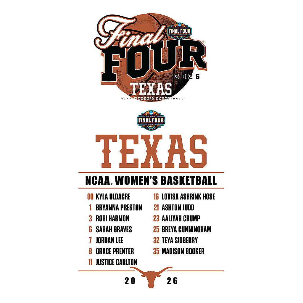 Texas - NCAA Womens Basketball - Final Four® NCAA® March Madness® 2026 Poster 20x24-0