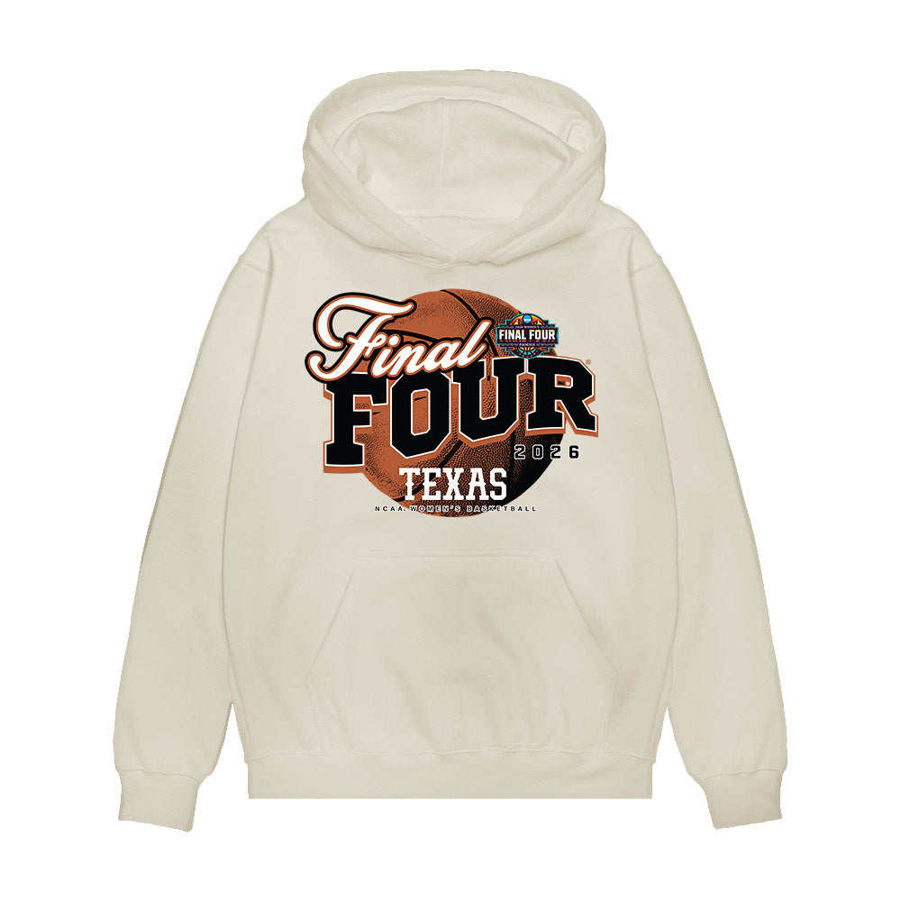 Texas - NCAA Womens Basketball - Final Four® NCAA® March Madness® 2026 Roster List Premium Hooded Sweatshirt-0