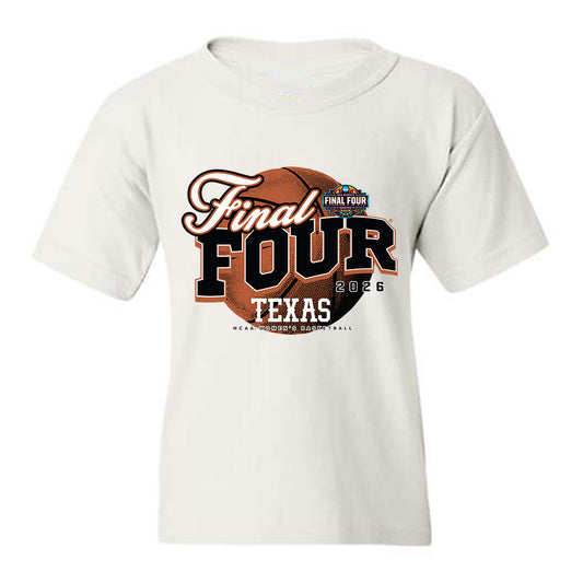 Texas - NCAA Womens Basketball - Final Four® NCAA® March Madness® 2026 Roster List Youth T-Shirt-0