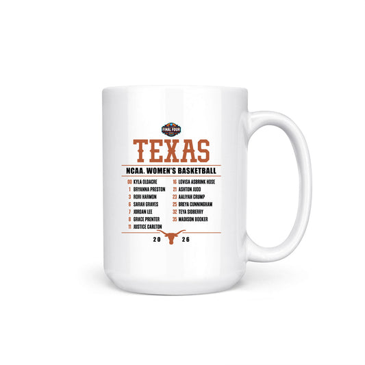 Texas - NCAA Womens Basketball - Final Four® NCAA® March Madness® 2026 Coffee Mug-0