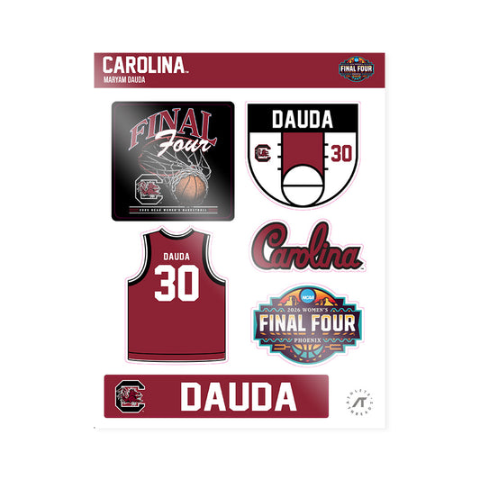 South Carolina - NCAA Women's Basketball : Maryam Dauda - Final Four NCAA® March Madness® 2026 Sticker Sheet-0