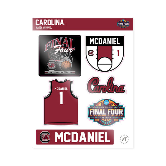 South Carolina - NCAA Women's Basketball : Maddy McDaniel - Final Four NCAA® March Madness® 2026 Sticker Sheet-0