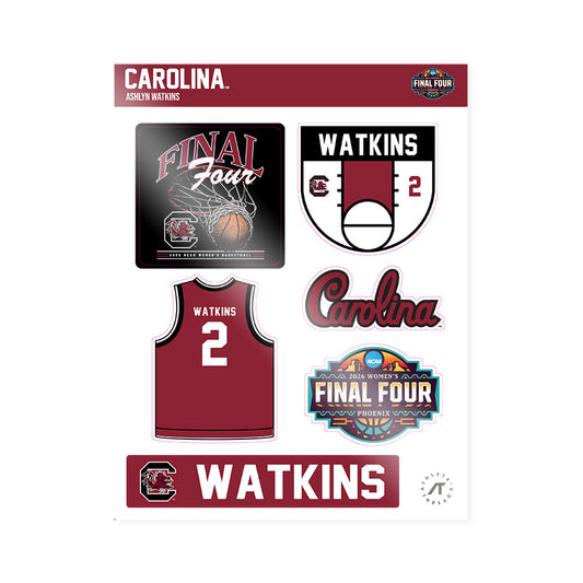 South Carolina - NCAA Women's Basketball : Ashlyn Watkins - Final Four NCAA® March Madness® 2026 Sticker Sheet-0