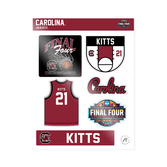 South Carolina - NCAA Women's Basketball : Chloe Kitts - Final Four NCAA® March Madness® 2026 Sticker Sheet-0