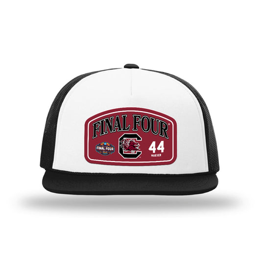 South Carolina - NCAA Women's Basketball : Agot Makeer - Final Four NCAA® March Madness® 2026 Leather Patch Foamie Trucker Cap-0