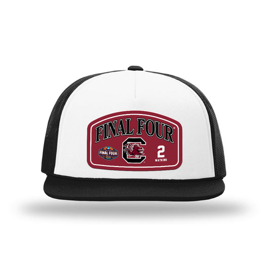 South Carolina - NCAA Women's Basketball : Ashlyn Watkins - Final Four NCAA® March Madness® 2026 Leather Patch Foamie Trucker Cap-0