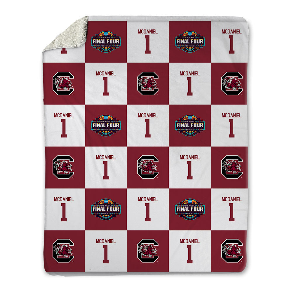 South Carolina - NCAA Women's Basketball : Maddy McDaniel - Final Four NCAA® March Madness® 2026 Blanket-0
