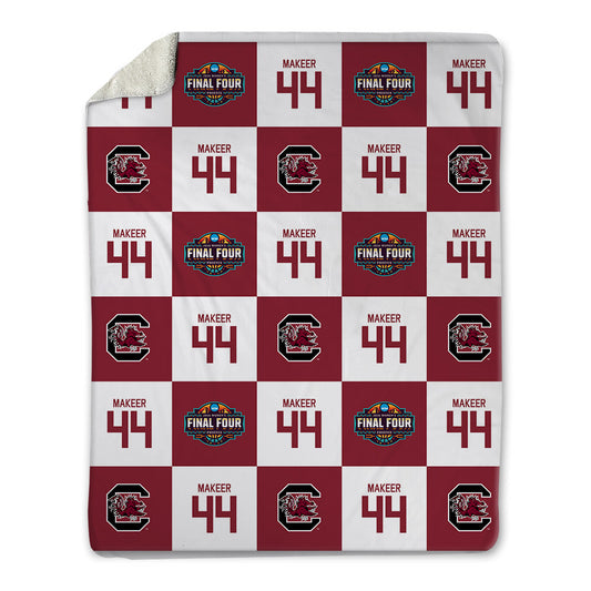 South Carolina - NCAA Women's Basketball : Agot Makeer - Final Four NCAA® March Madness® 2026 Blanket-0