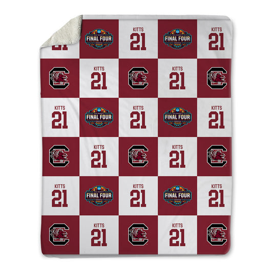 South Carolina - NCAA Women's Basketball : Chloe Kitts - Final Four NCAA® March Madness® 2026 Blanket-0