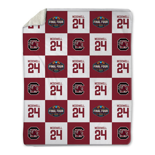 South Carolina - NCAA Women's Basketball : Ayla McDowell - Final Four NCAA® March Madness® 2026 Blanket-0