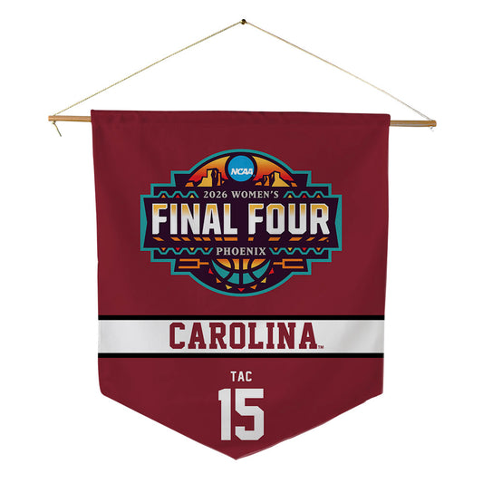 South Carolina - NCAA Women's Basketball : Adhel Tac - Final Four NCAA® March Madness® 2026 Pennant - 18" x 21"-0