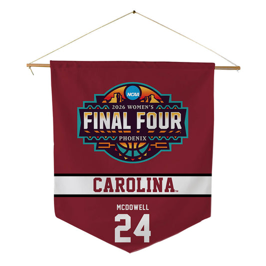 South Carolina - NCAA Women's Basketball : Ayla McDowell - Final Four NCAA® March Madness® 2026 Pennant - 18" x 21"-0