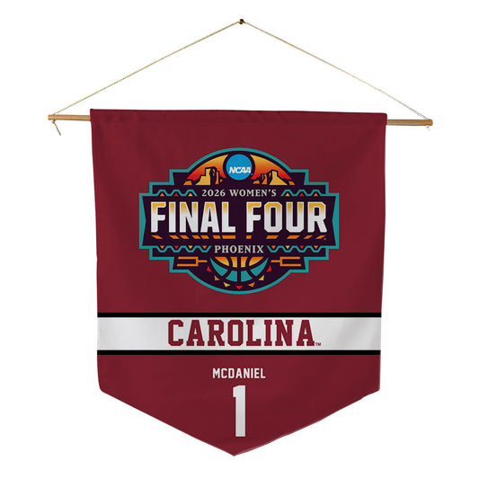 South Carolina - NCAA Women's Basketball : Maddy McDaniel - Final Four NCAA® March Madness® 2026 Pennant - 18" x 21"-0