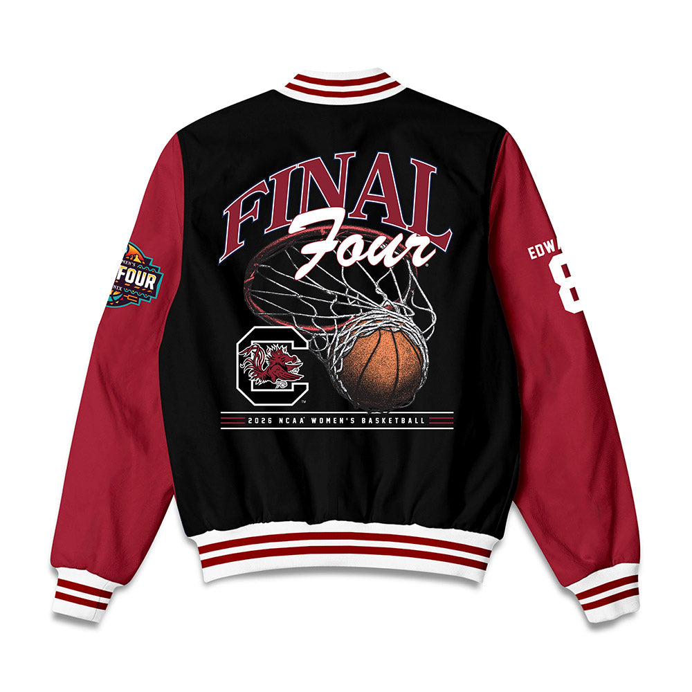 South Carolina - NCAA Women's Basketball : Joyce Edwards - Final Four NCAA® March Madness® 2026 Bomber Jacket-1
