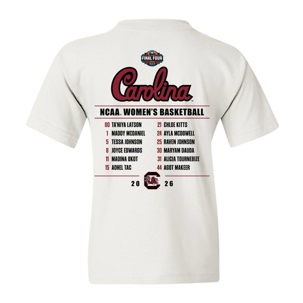 South Carolina - NCAA Women's Basketball : - Final Four NCAA® March Madness® 2026 Roster List Youth T-Shirt-1