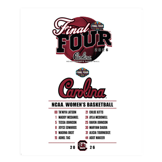South Carolina - NCAA Womens Basketball - Final Four® NCAA® March Madness® 2026 Poster 20x24-0