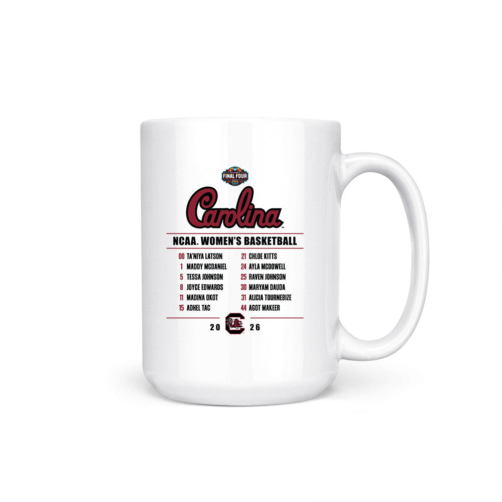 South Carolina - NCAA Womens Basketball - Final Four® NCAA® March Madness® 2026 Coffee Mug-0