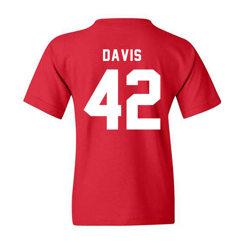 Texas Tech - NCAA Softball : Mihyia Davis - Shersey Youth T-Shirt-1