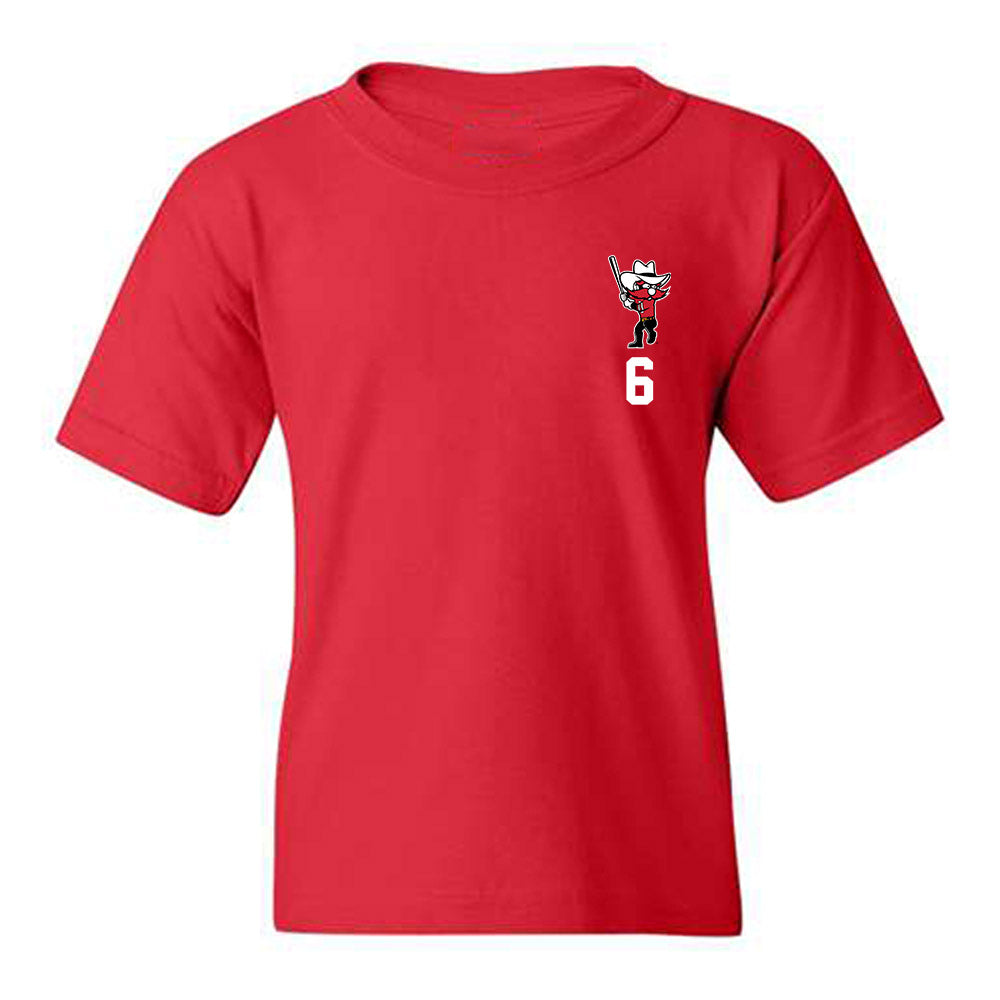 Texas Tech - NCAA Softball : Taylor Pannell - Shersey Youth T-Shirt-0