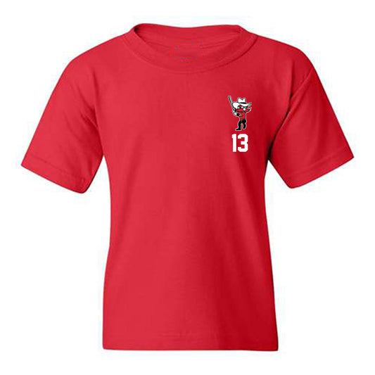 Texas Tech - NCAA Softball : Victoria Valdez - Shersey Youth T-Shirt-0